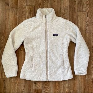 Patagonia Los Gatos Fleece Jacket Full Zip Birch White Small Lined Winter